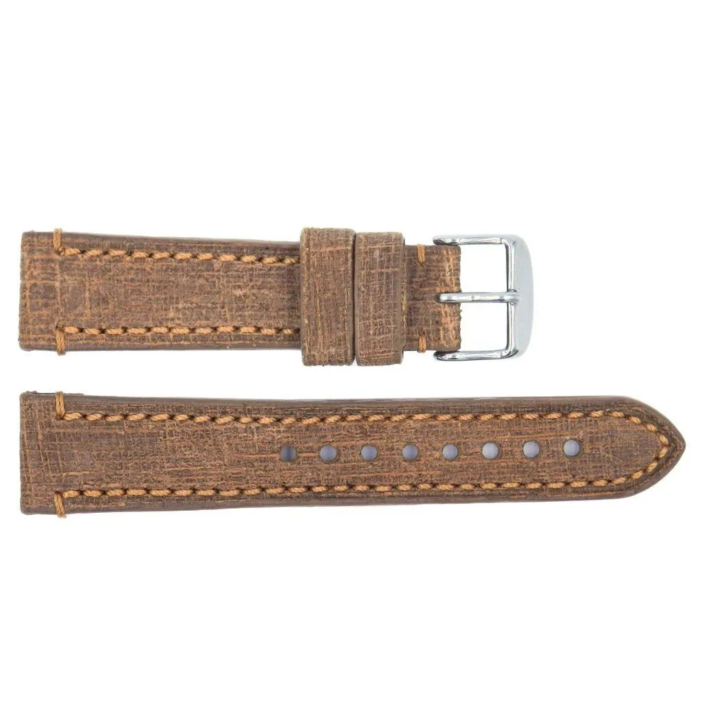 Euro Collection Genuine Vintage Oily Leather Watch Strap