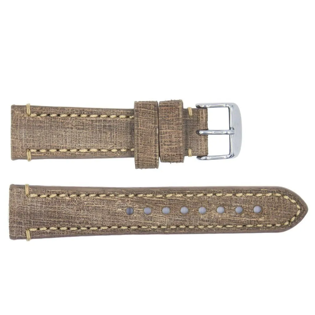 Euro Collection Genuine Vintage Oily Leather Watch Strap