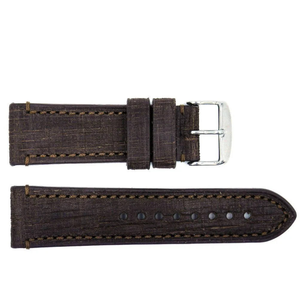 Euro Collection Genuine Vintage Oily Leather Watch Strap