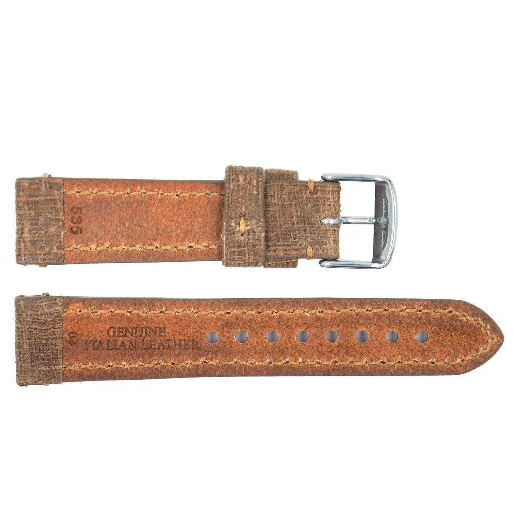 Euro Collection Genuine Vintage Oily Leather Watch Strap