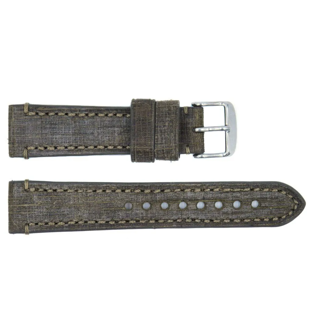 Euro Collection Genuine Vintage Oily Leather Watch Strap