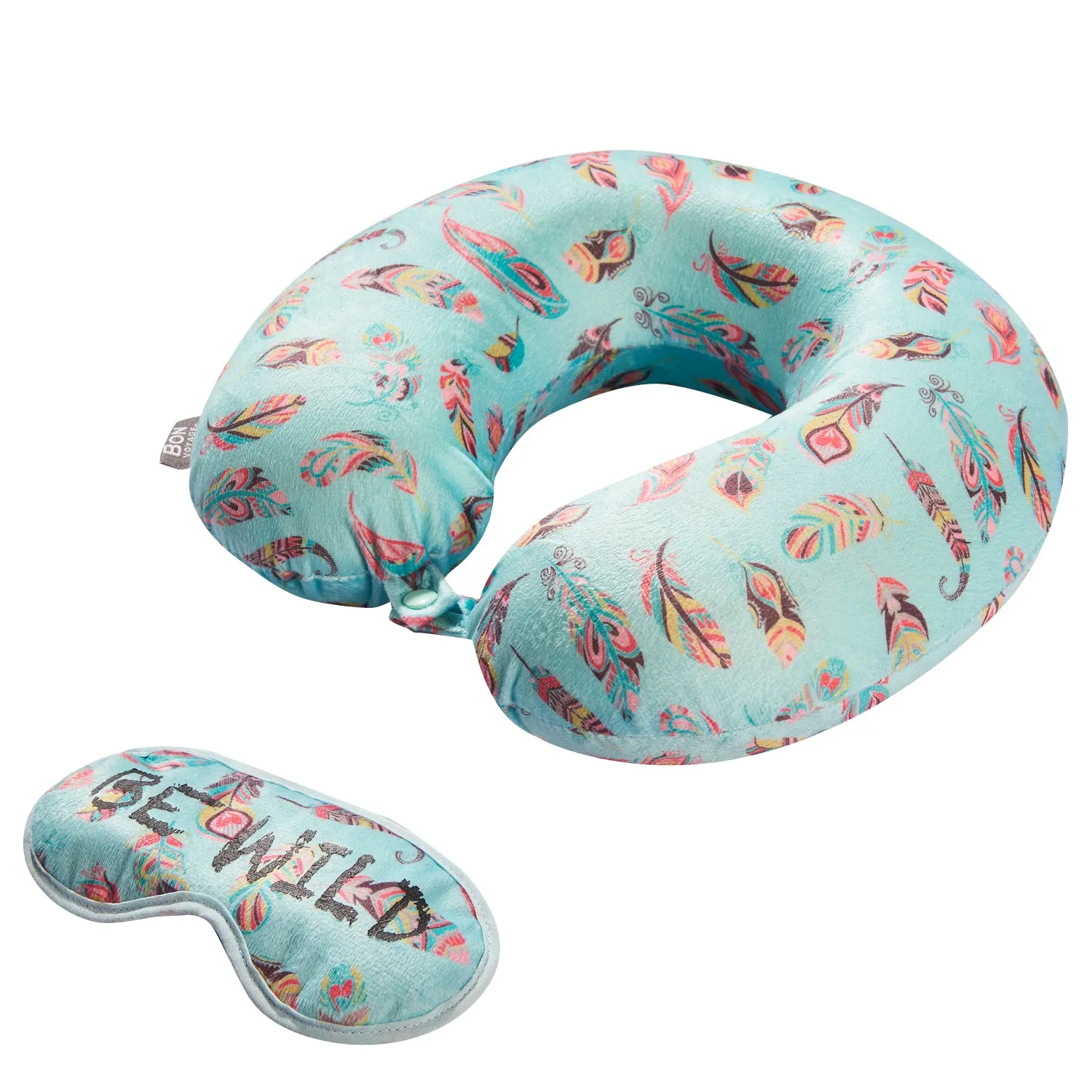 Eye Mask Memory Foam Travel Neck Pillow - BE WILD