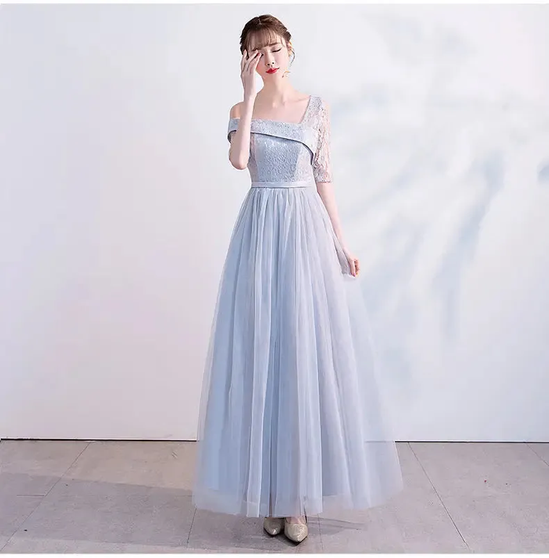 Female Lace Bridesmaid Dresses Fairy Temperament Banquet Slim Birthday Dress Students Long New Girlfriend Group Sisters Dress