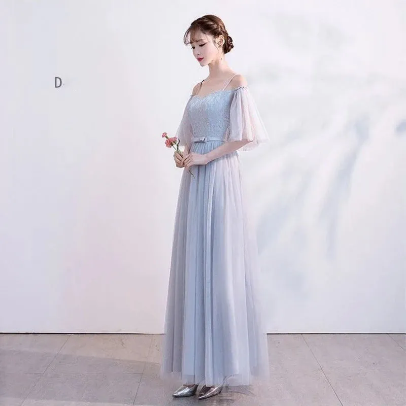 Female Lace Bridesmaid Dresses Fairy Temperament Banquet Slim Birthday Dress Students Long New Girlfriend Group Sisters Dress