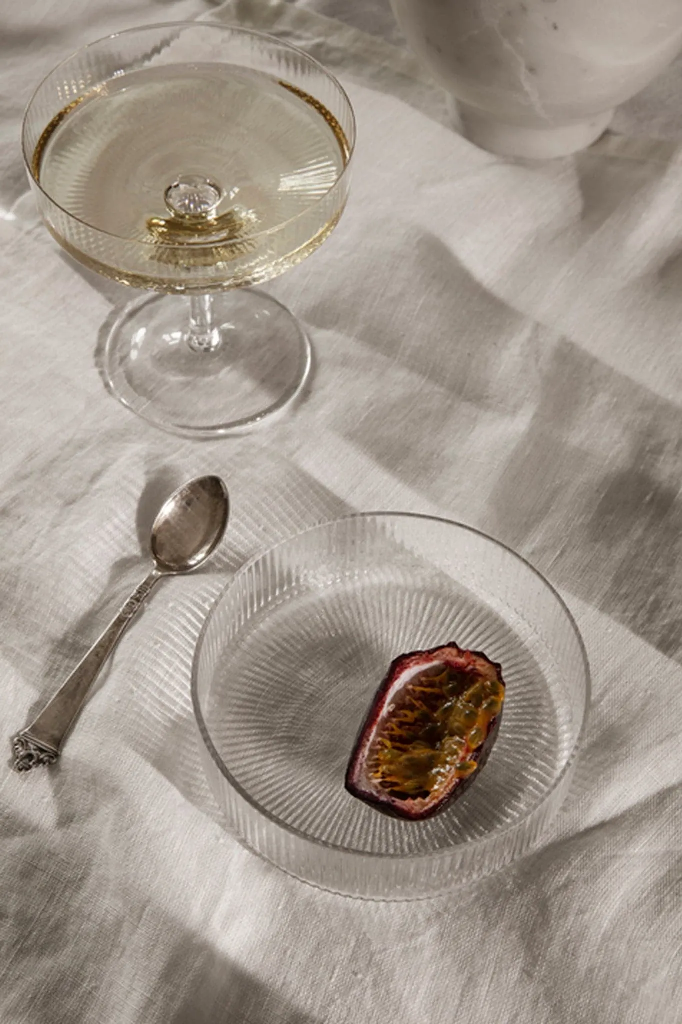 Ferm Living Ripple Champagne Saucer - Set of Two