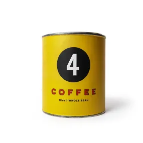 Four Coffee Tin in Sunday Motor Club Blend