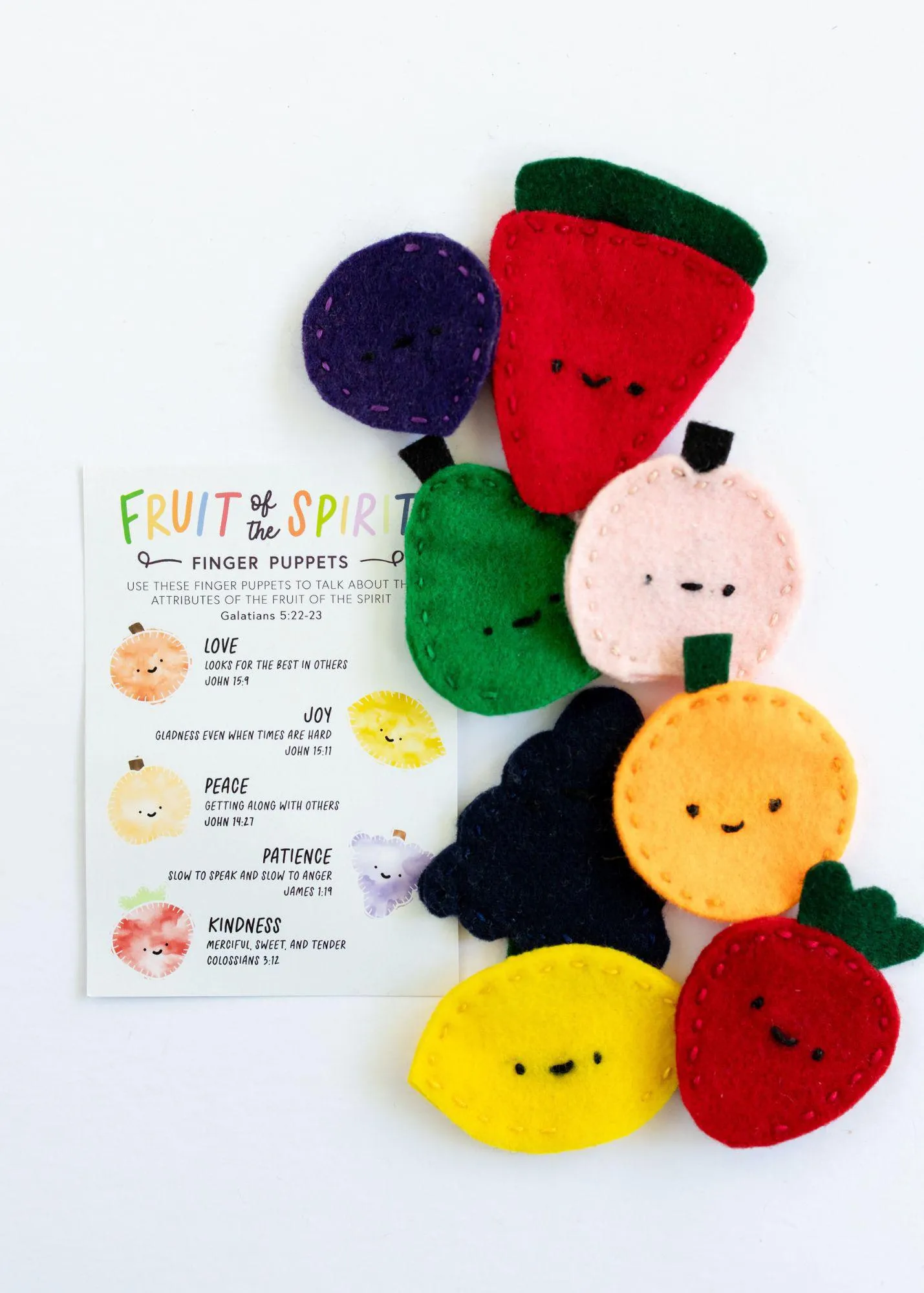 Fruit of the Spirit Finger Puppets