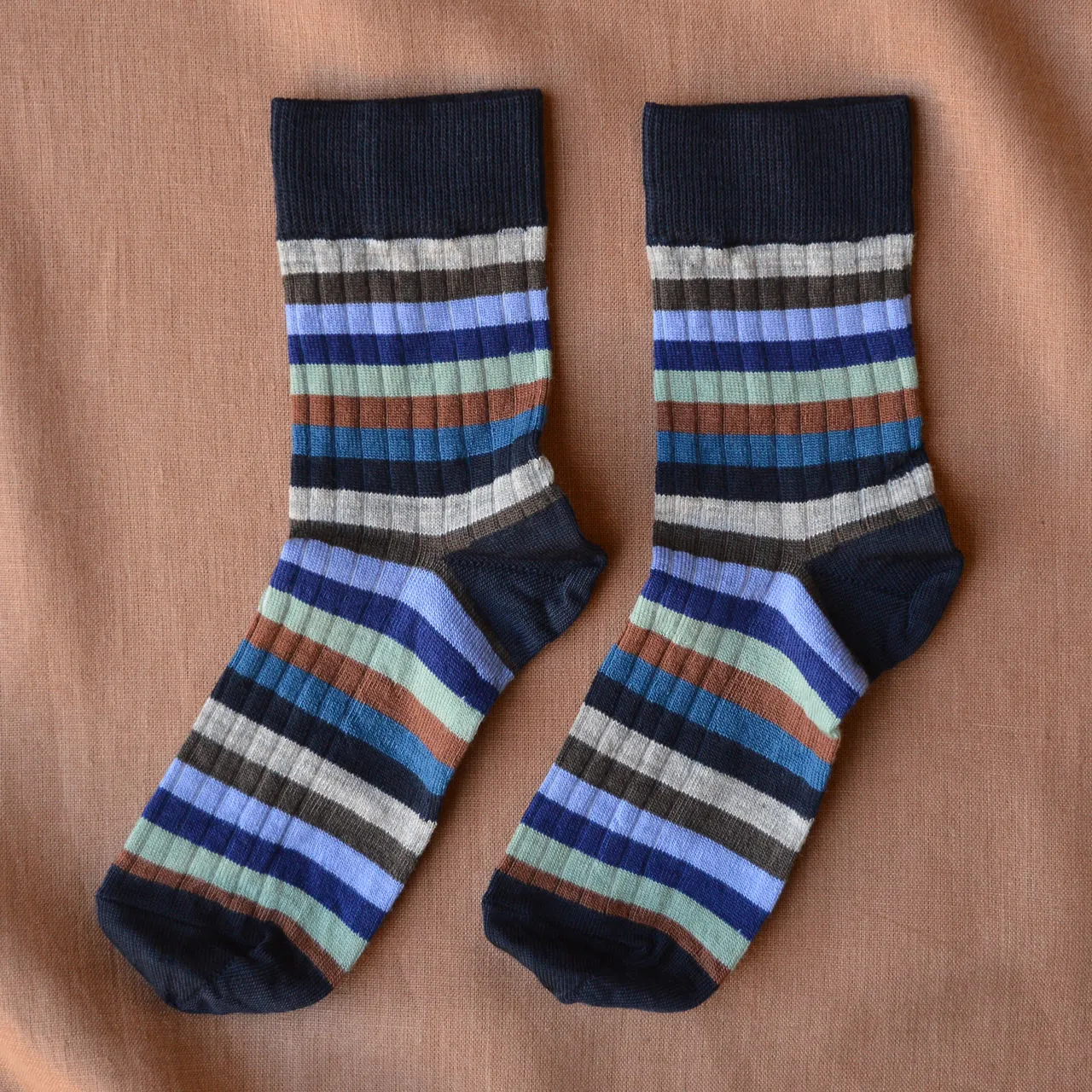 FUB Merino Wool Socks - Stripes (Kids 29-36) *Last Ones