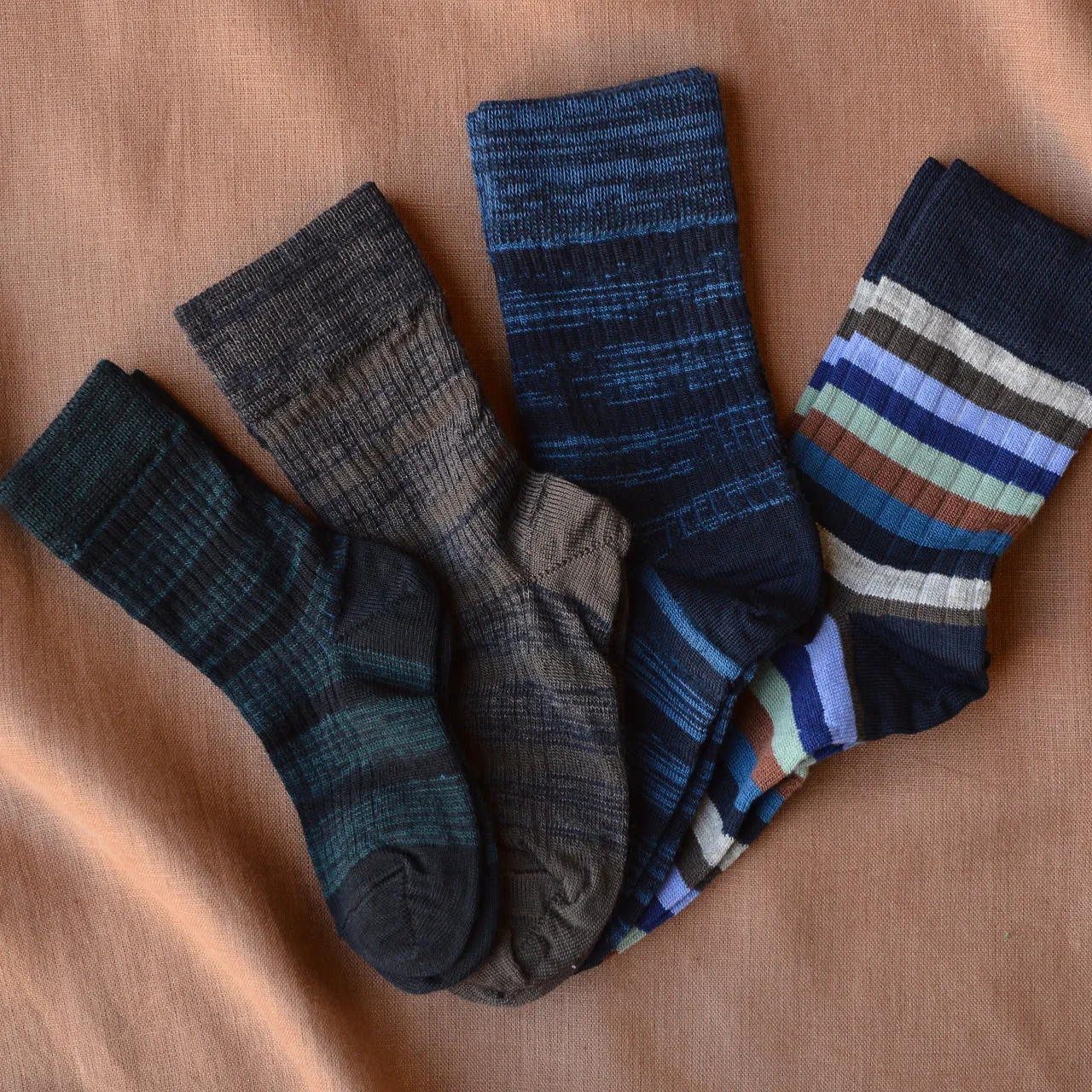 FUB Merino Wool Socks - Stripes (Kids 29-36) *Last Ones