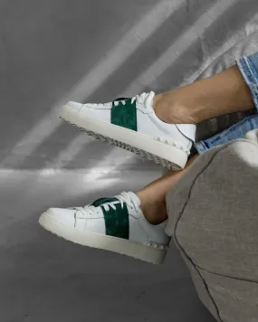 Gabriela Sneaker | Green & White Sneaker