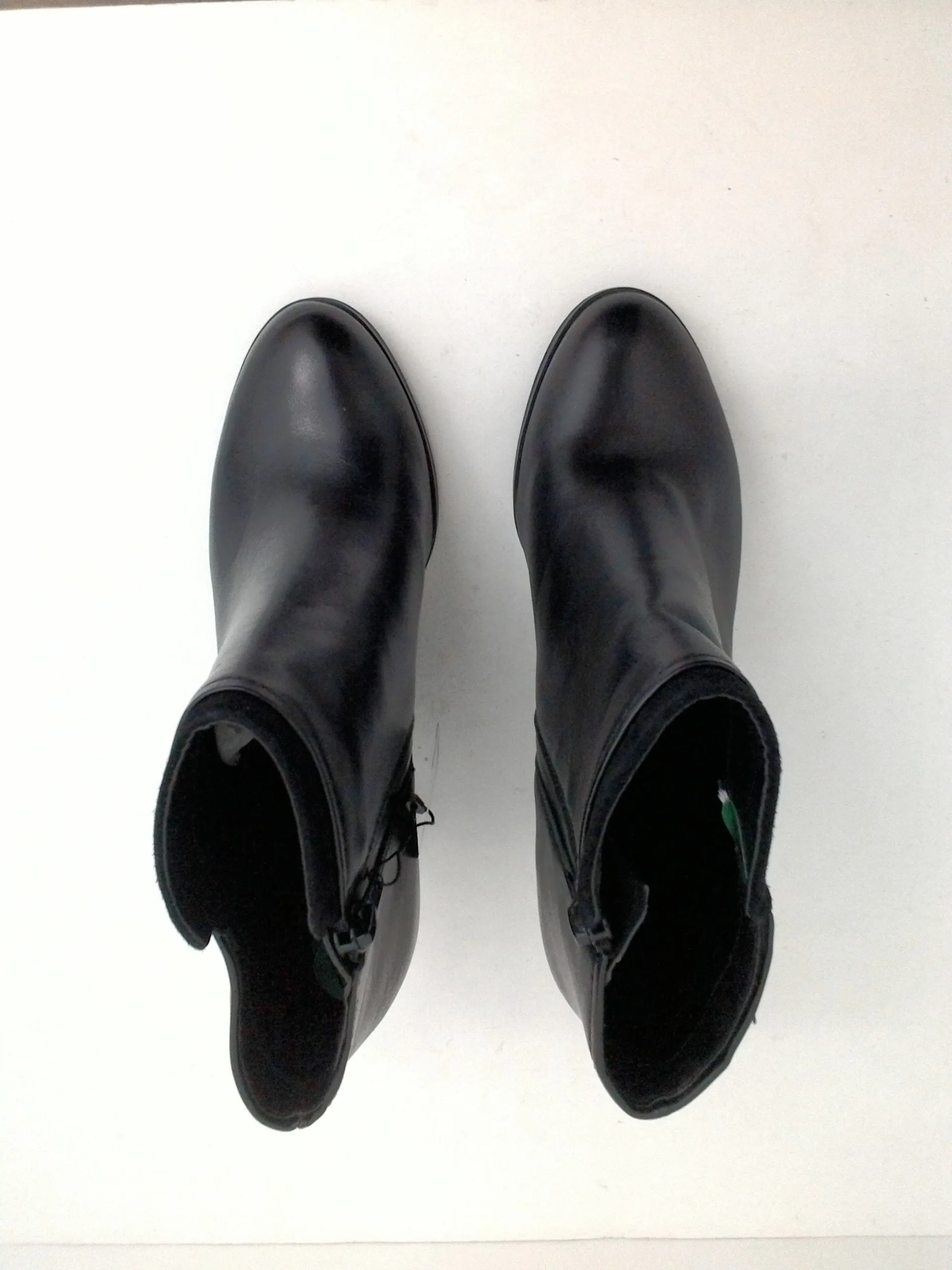 Giani Bernini Women's Leather Black Booties Size 8.5 M