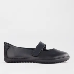 Girls Low-Bar School Shoe in Black Sizes 36-43 - 6612