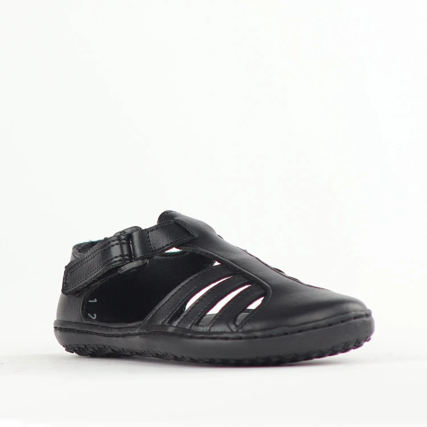 Girls School Sandal in Black Sizes 24 - 27 - 7809