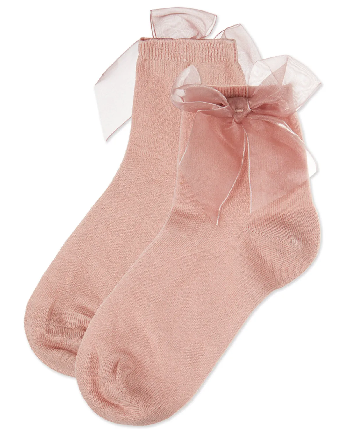 Girls' Tulle Bow Anklet Socks