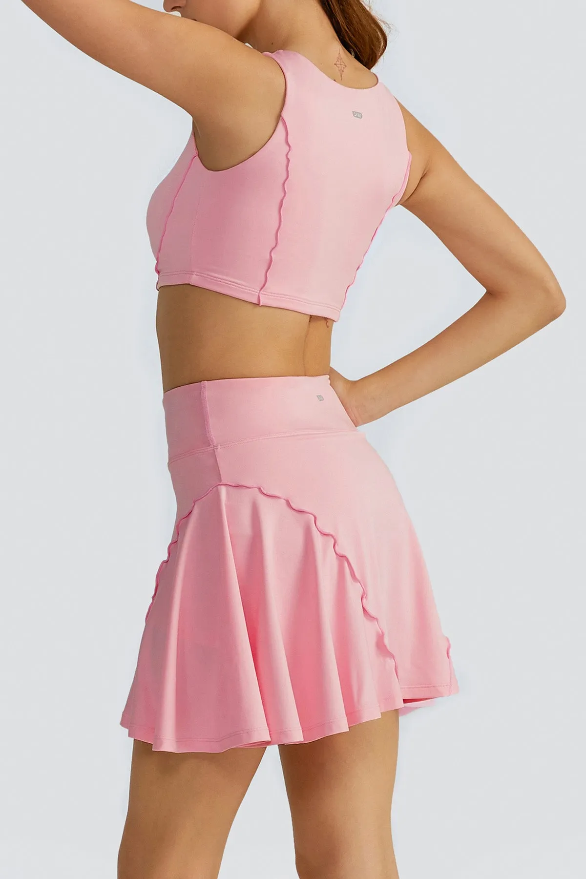 Girly Training Side Pleats Skirt