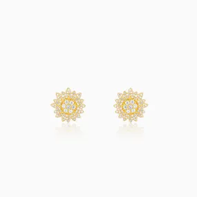 Golden Petals Studs