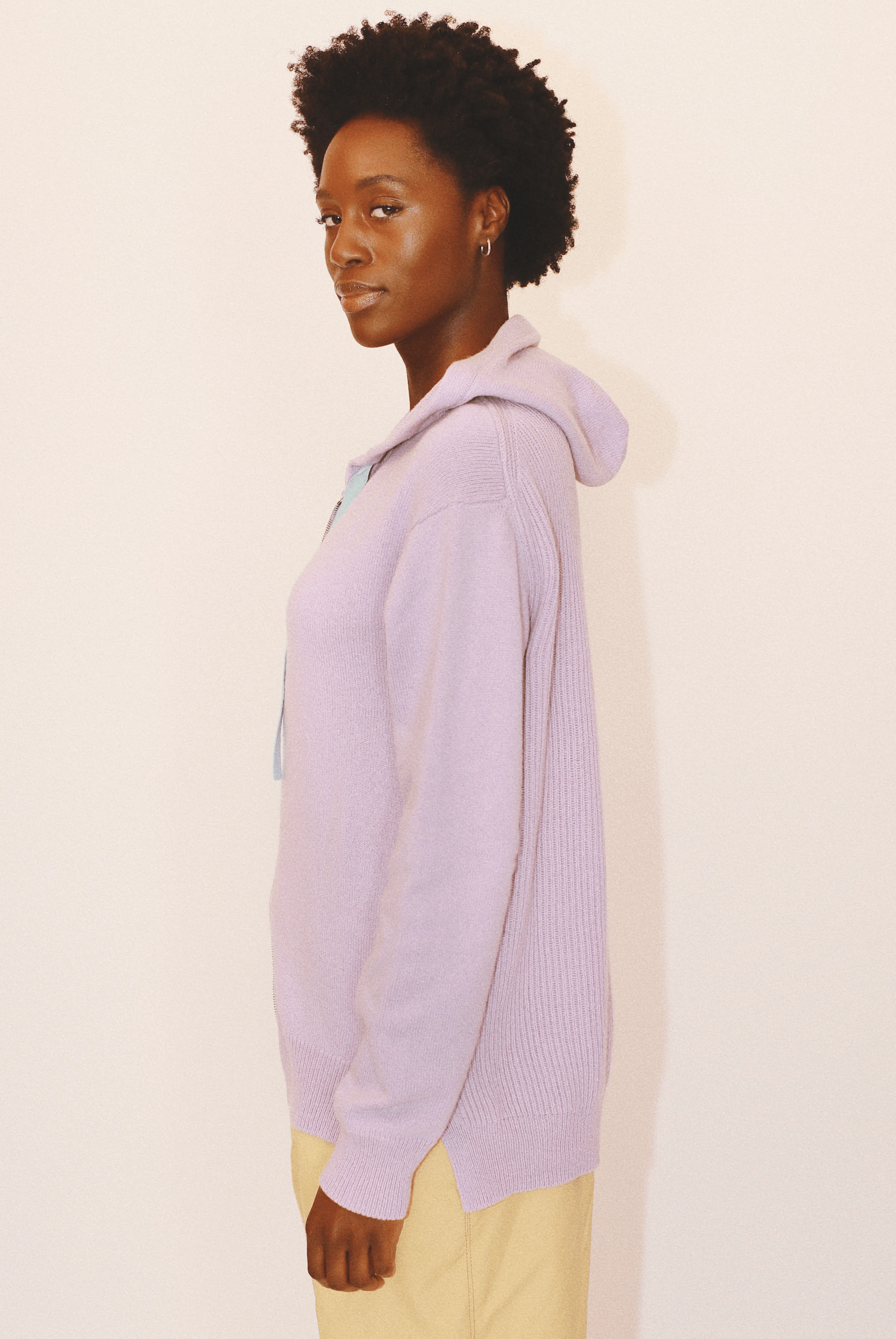 Harry Zip Hoodie in Organic Cotton & Recycled Cashmere