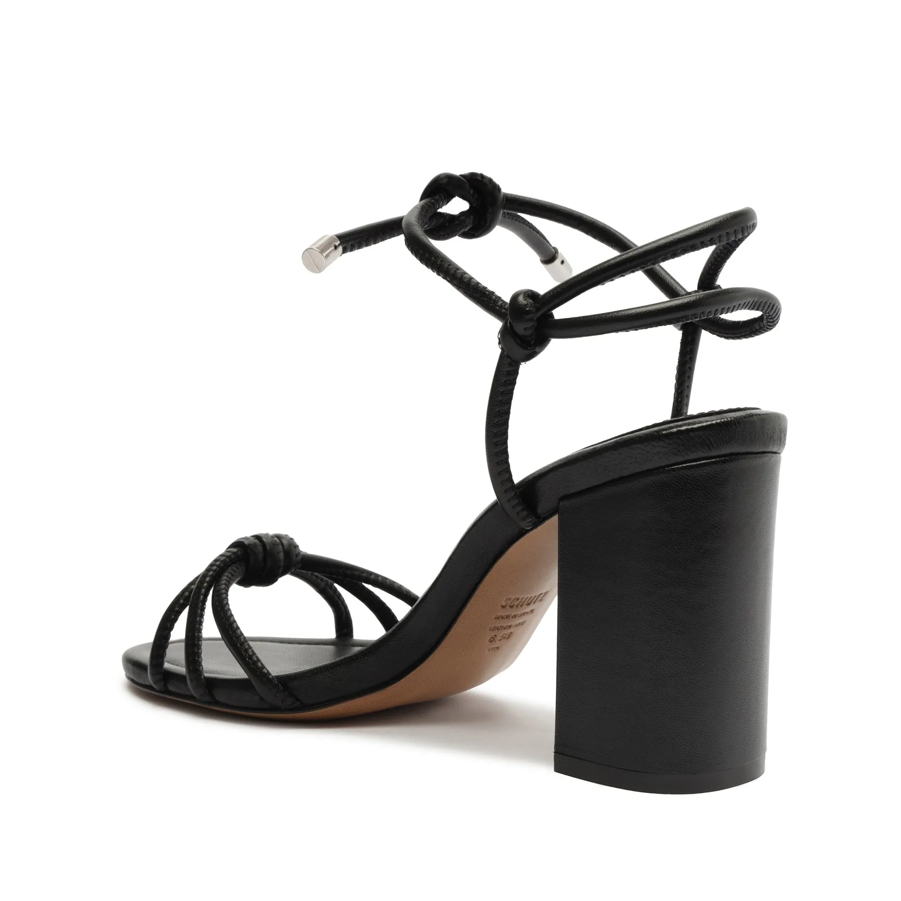 Kate High Block Leather Sandal