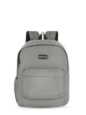 Lavie Sport 18L Crown Unisex Laptop Backpack for Girls and Boys Grey