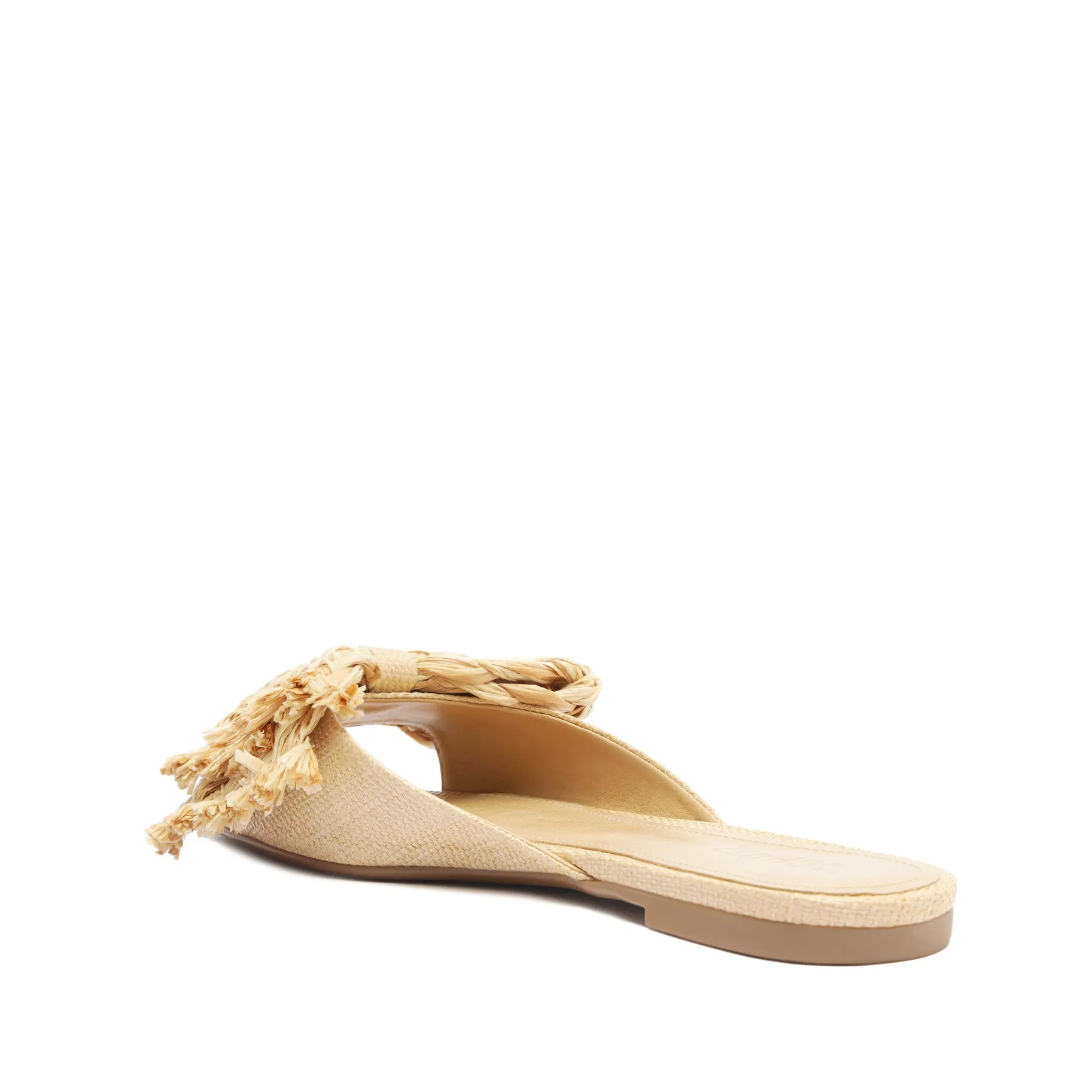 Lienne Straw Flat Sandal