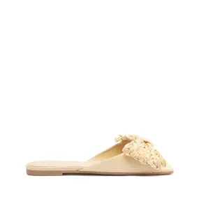 Lienne Straw Flat Sandal