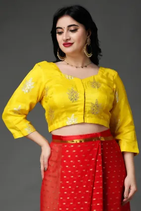 Lustrous Lemon Silk Blouse