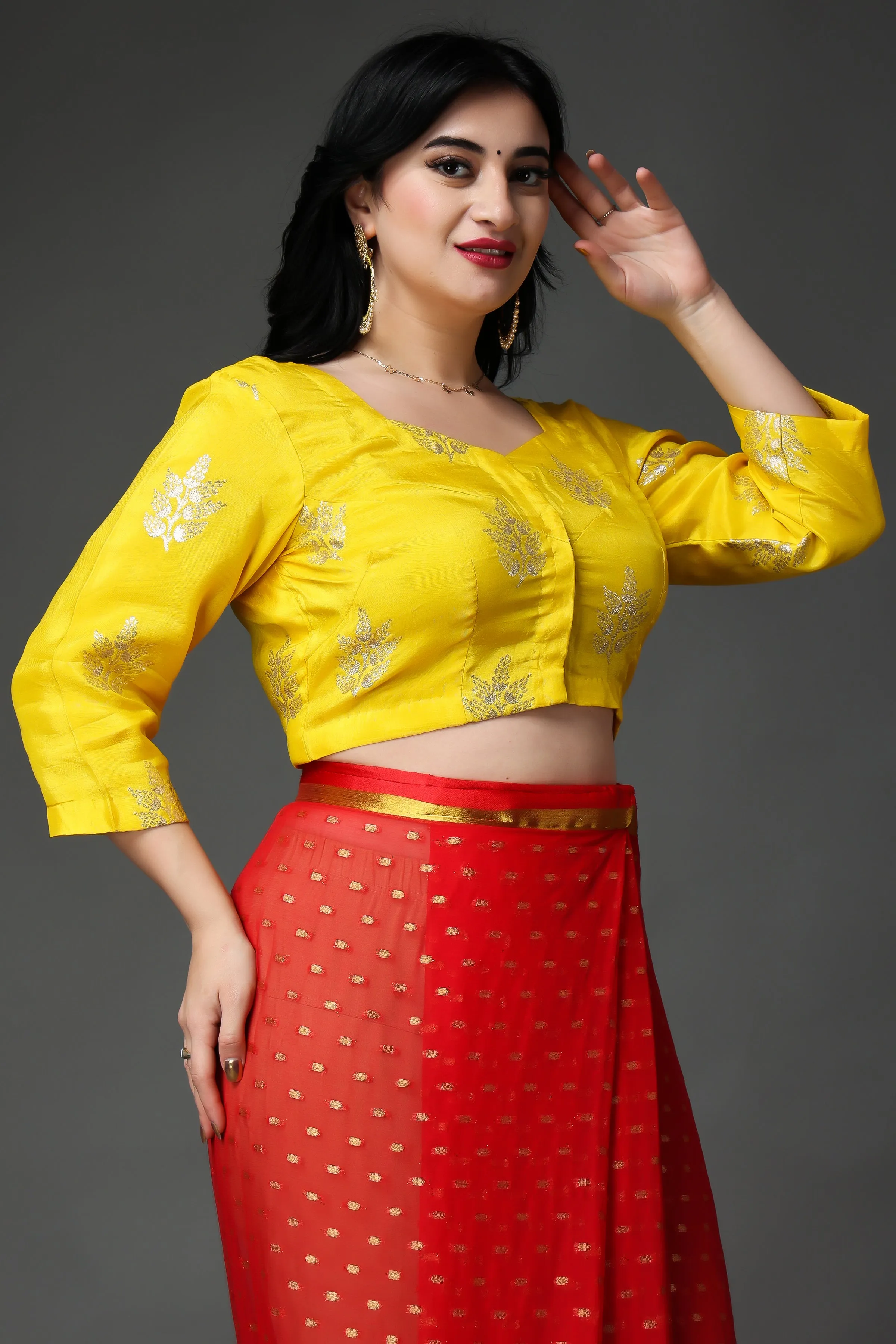 Lustrous Lemon Silk Blouse