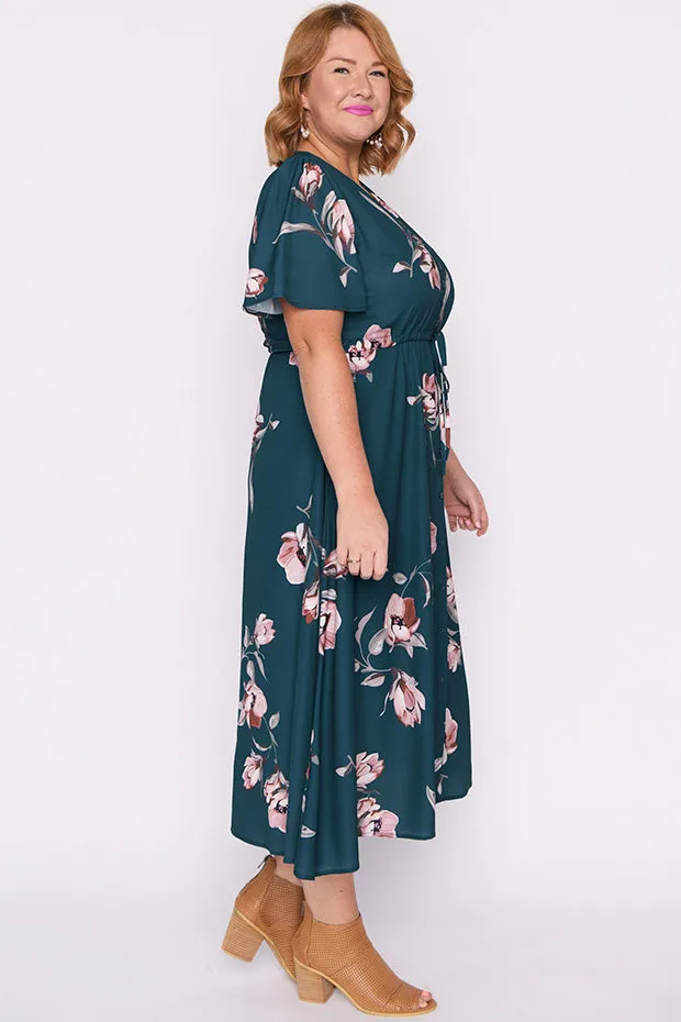 Marley Teal Floral Dress