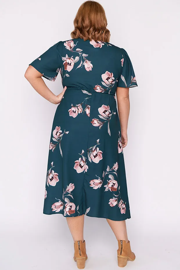 Marley Teal Floral Dress