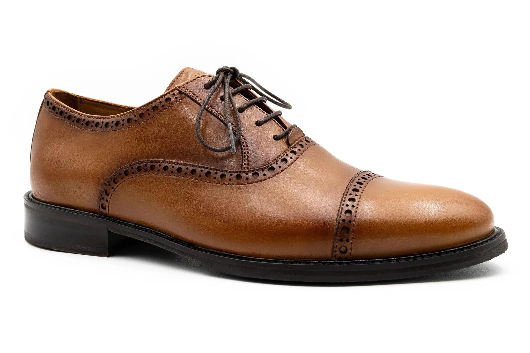 Martin Dingman CAMBRIDGE HAND STAINED DRESS CALF LEATHER CAP TOE