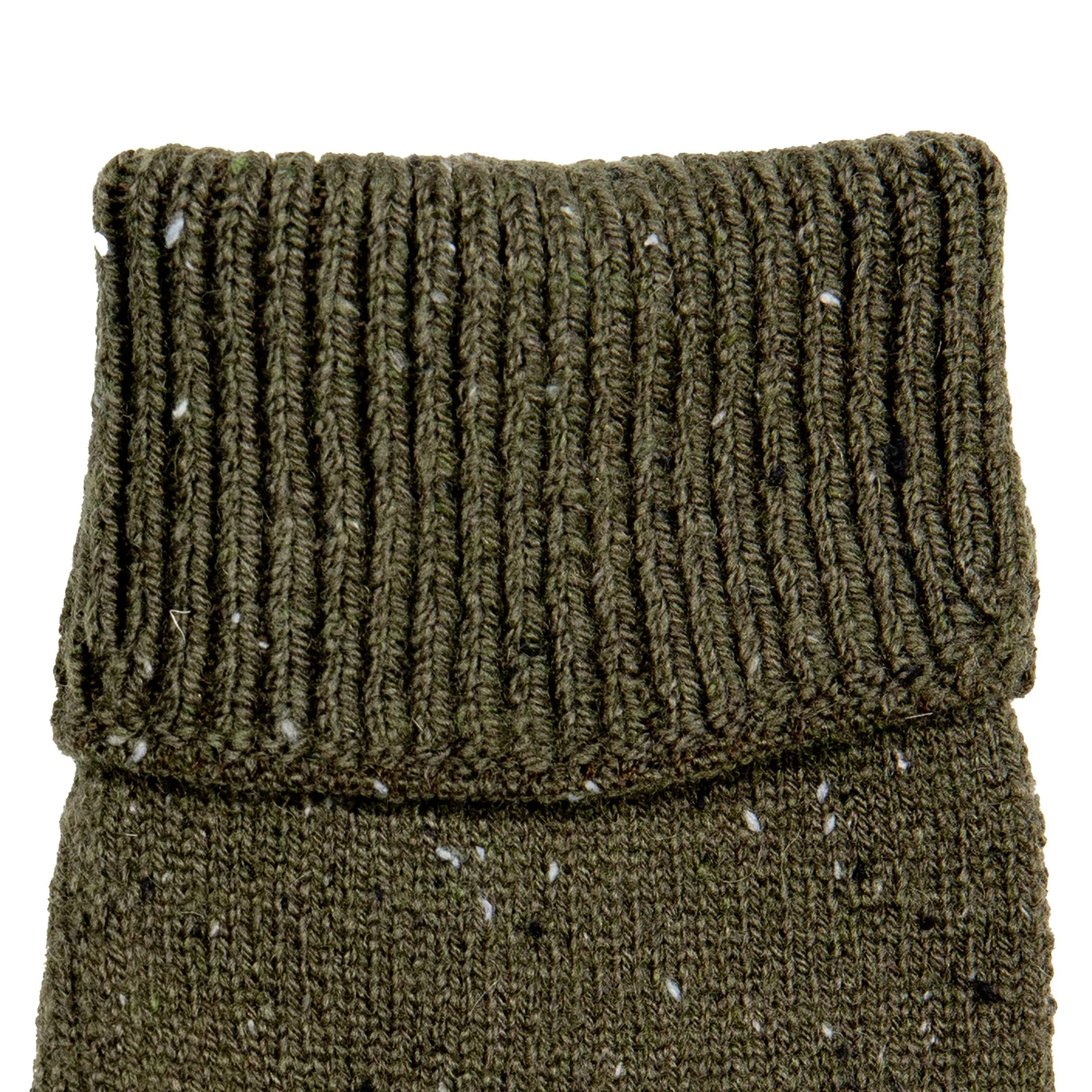 Men's Fingerless Knitted Gloves with Ribbed Cuffs