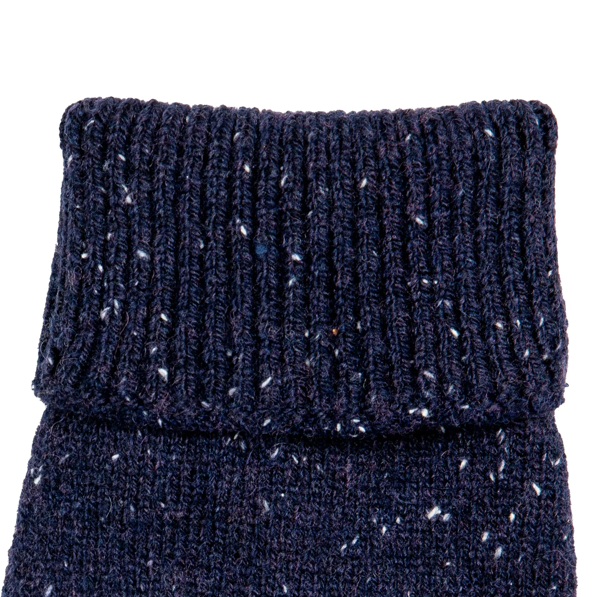 Men's Fingerless Knitted Gloves with Ribbed Cuffs