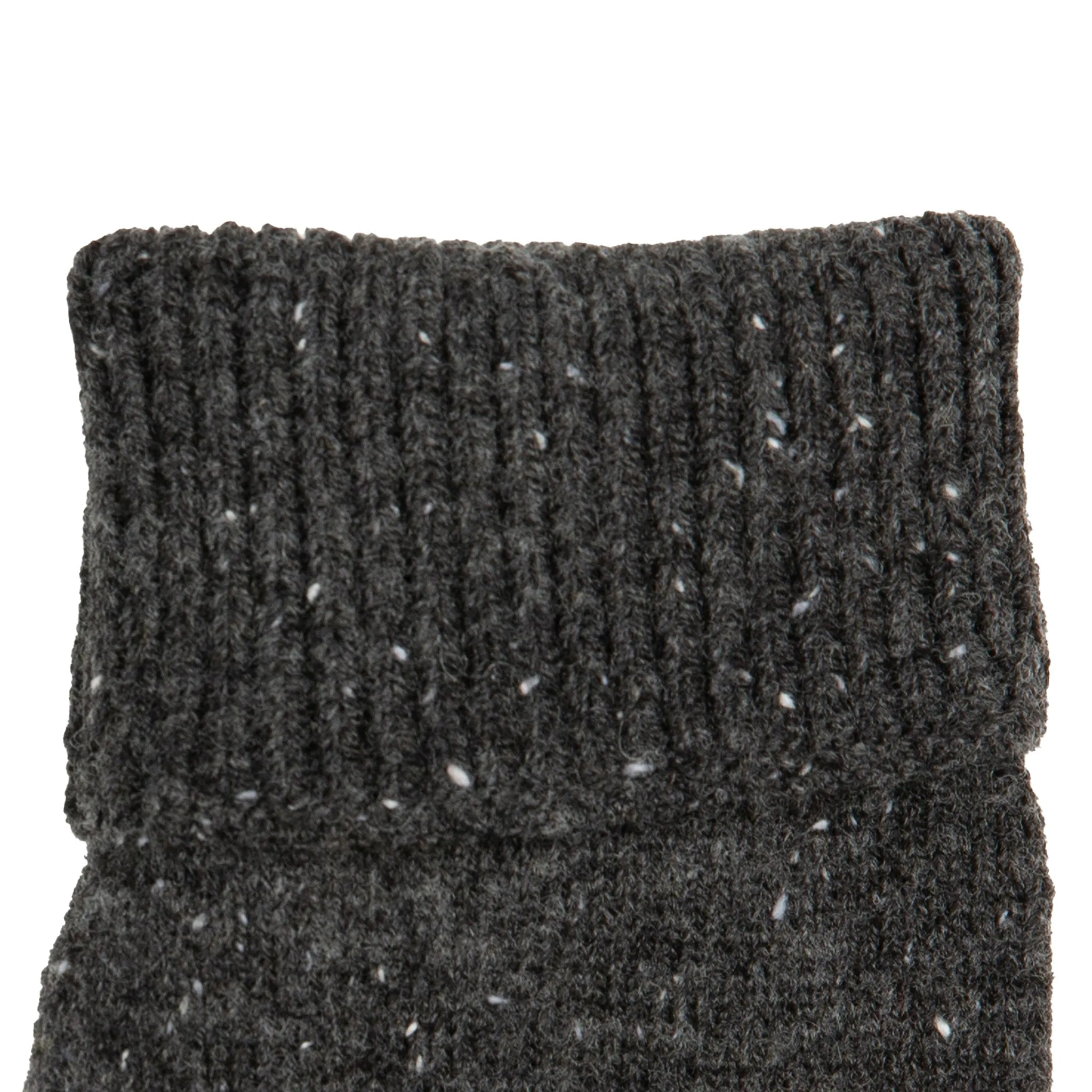 Men's Fingerless Knitted Gloves with Ribbed Cuffs