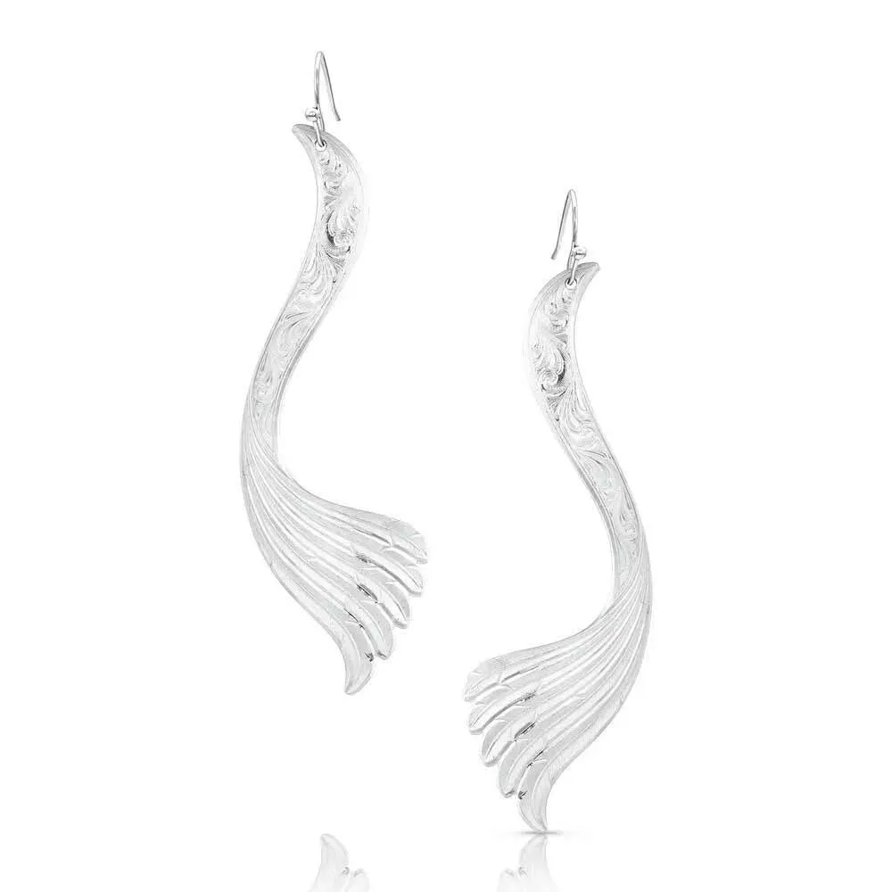 Montana Silversmiths Falling Feather Earrings