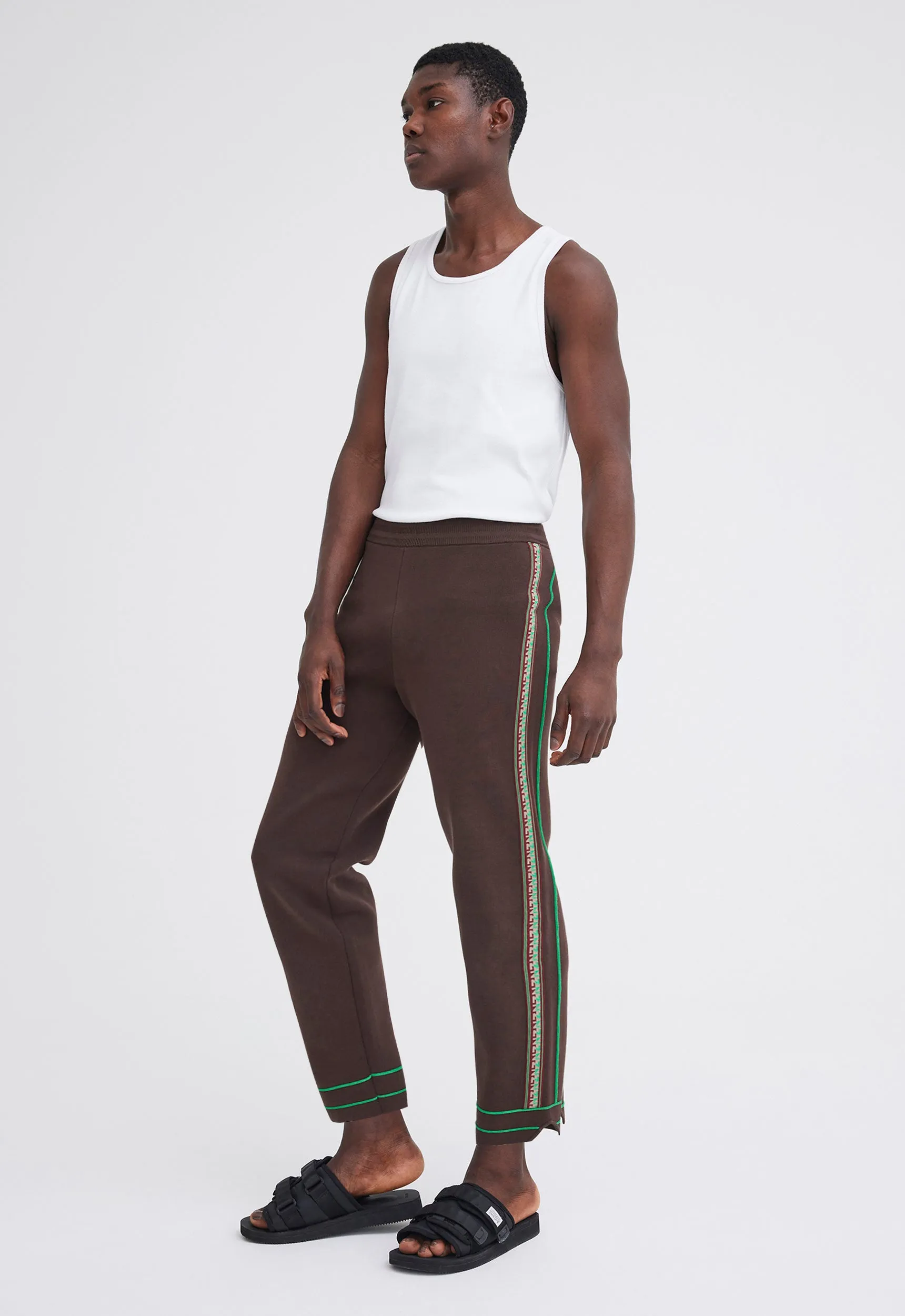 NAGNATA Symbol Track Pant - Chocolate Brown