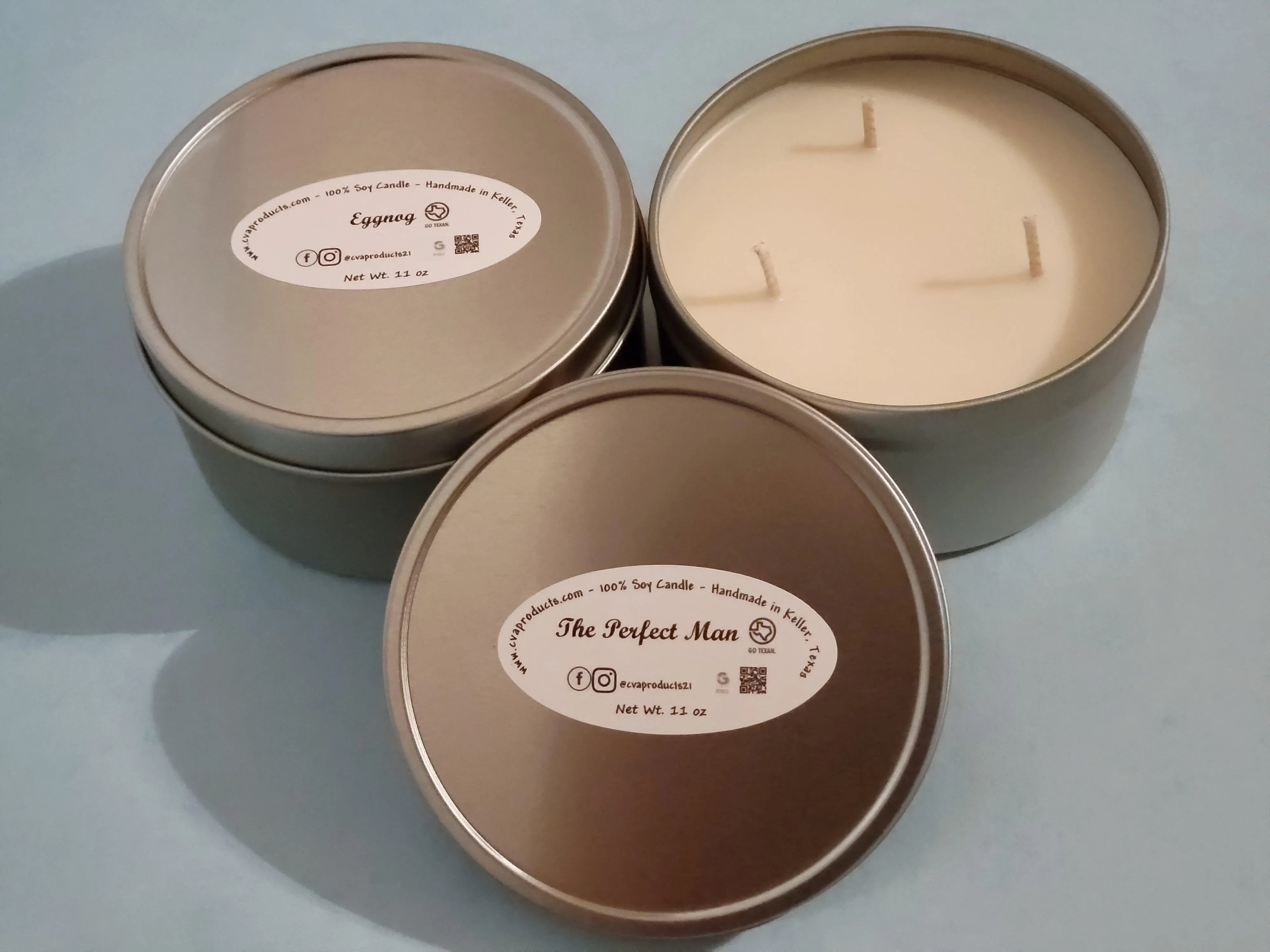 Natural Soy Candles 10 Oz Tin