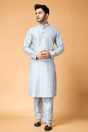 North Star Jacquard Kurta