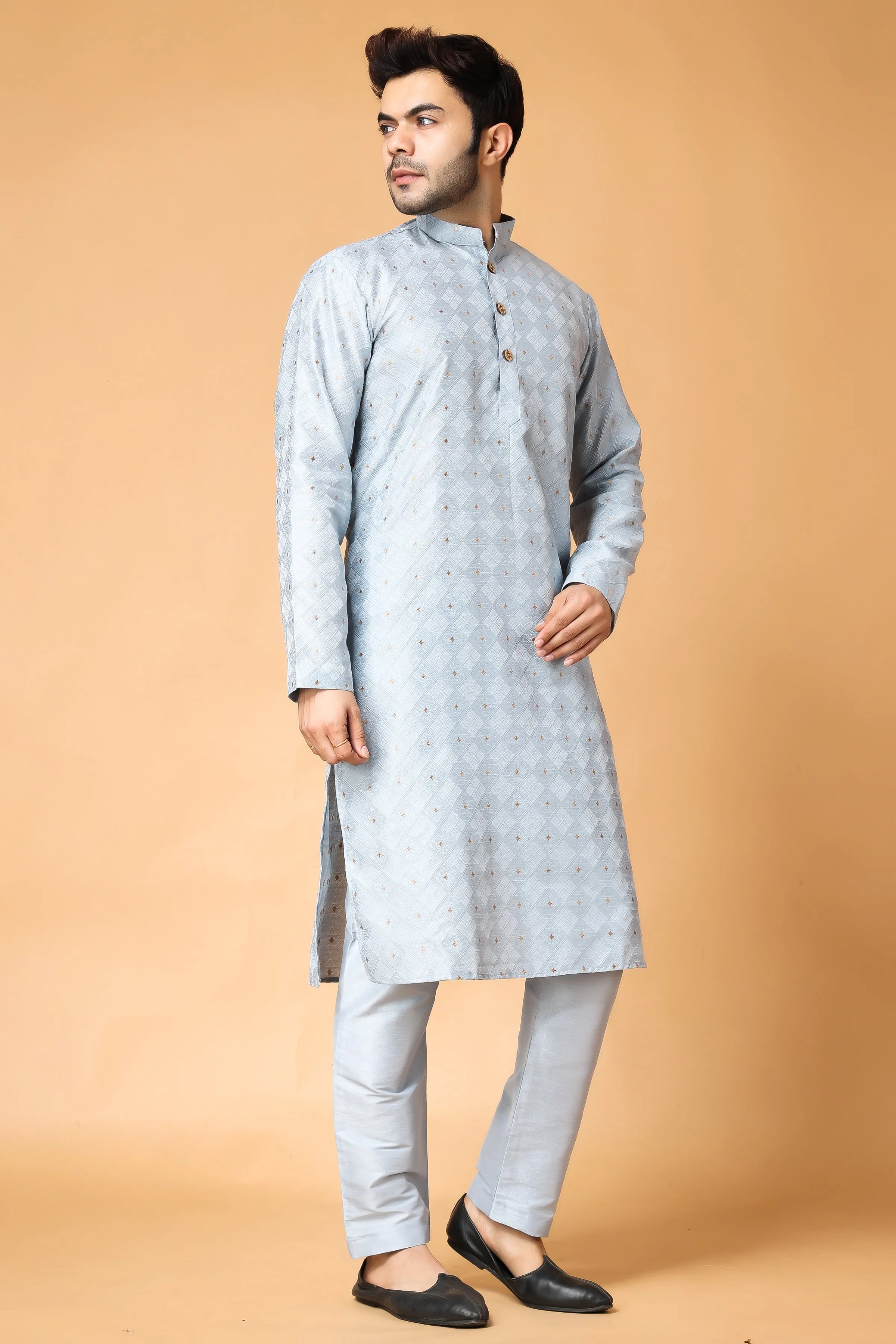 North Star Jacquard Kurta