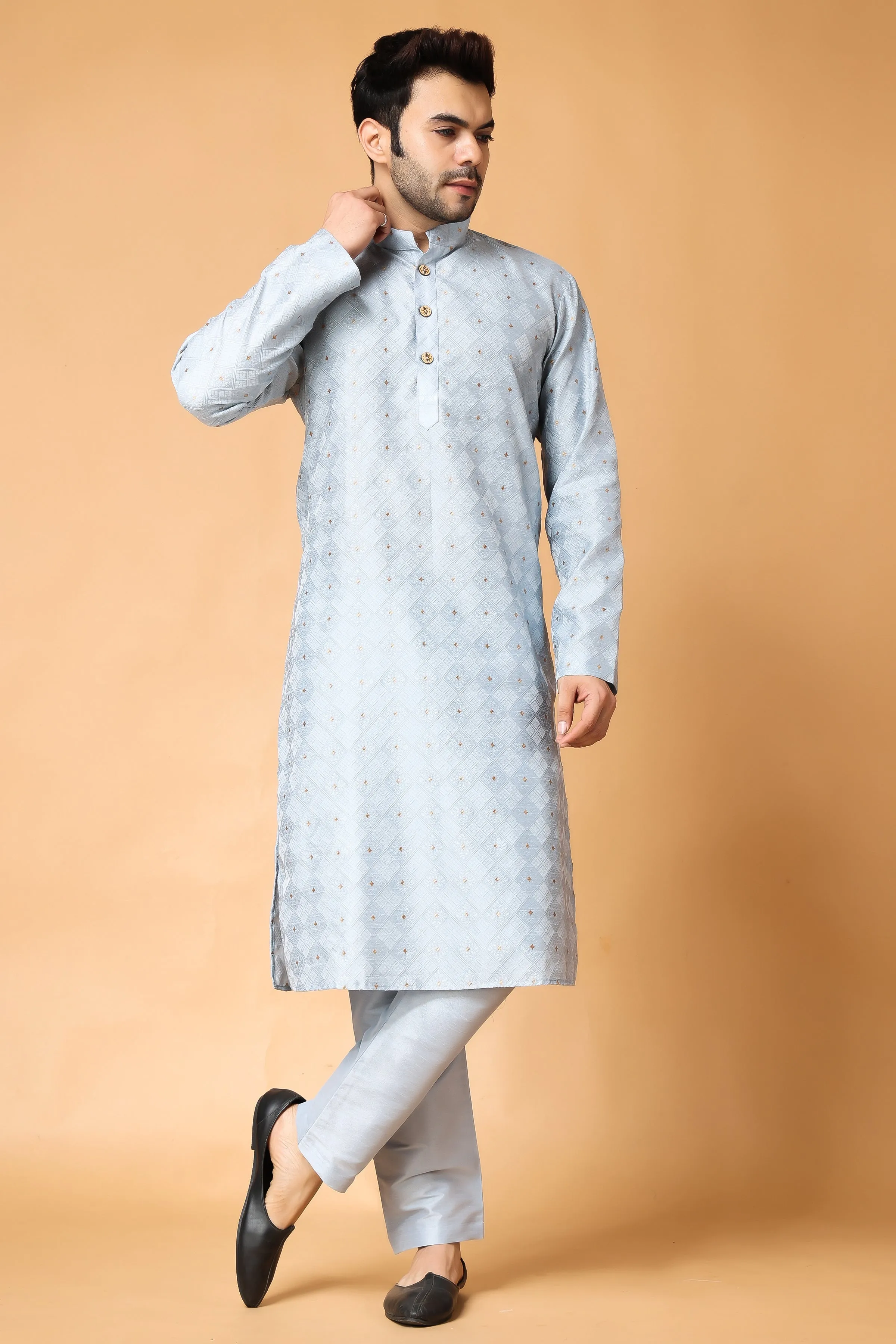 North Star Jacquard Kurta