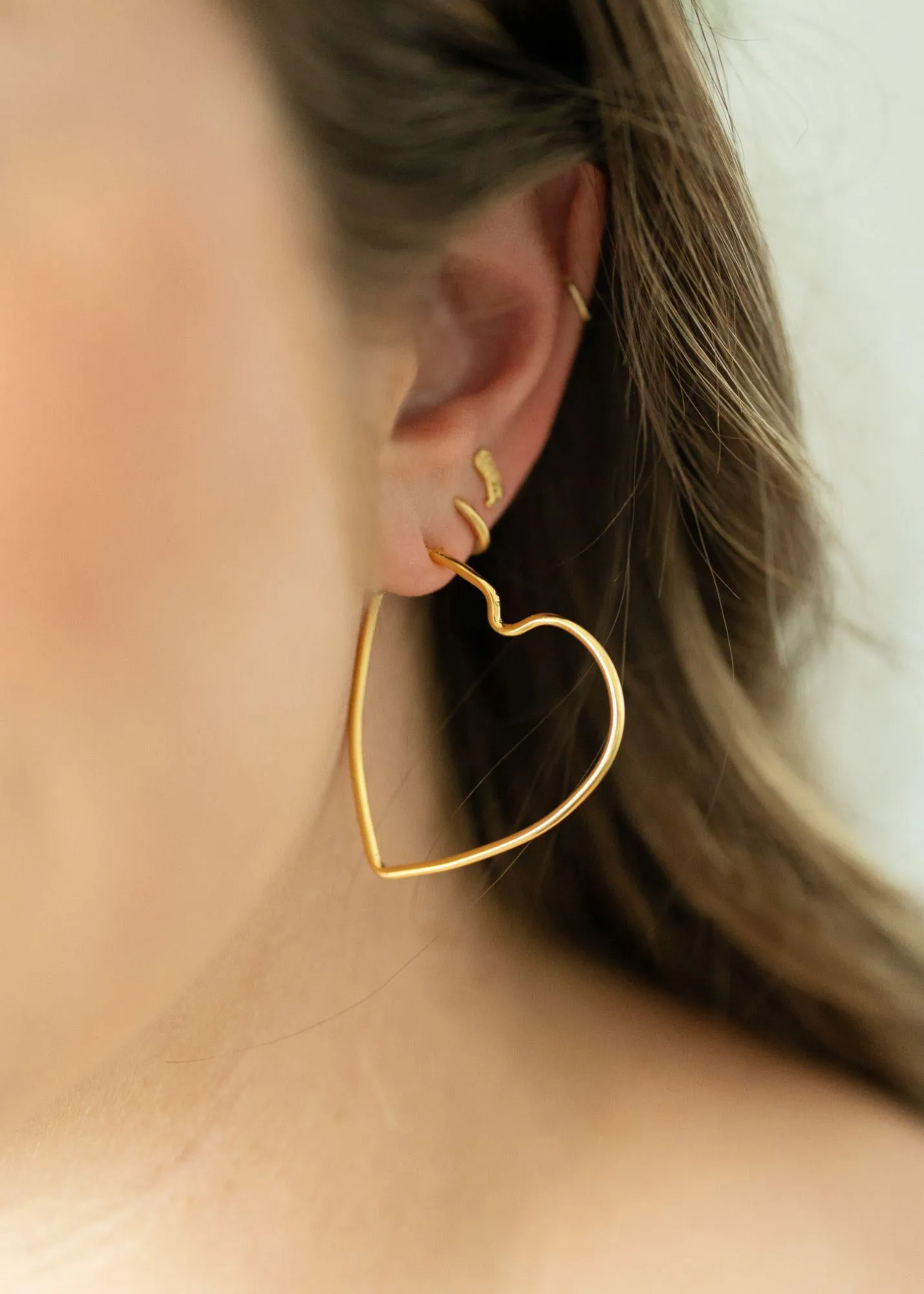 Open Heart Hoops | Gold