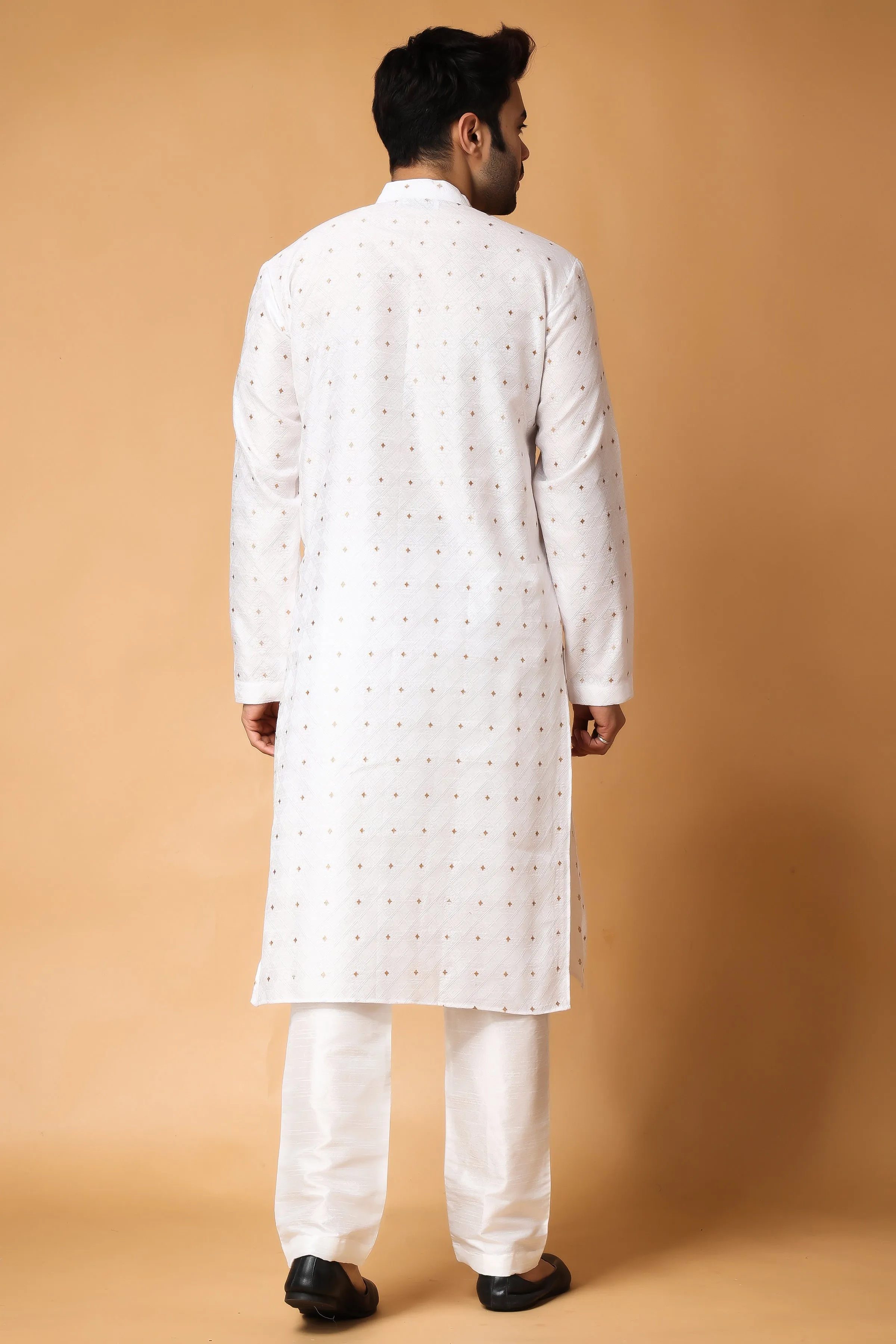 Opulent Jacquard Woven Kurta