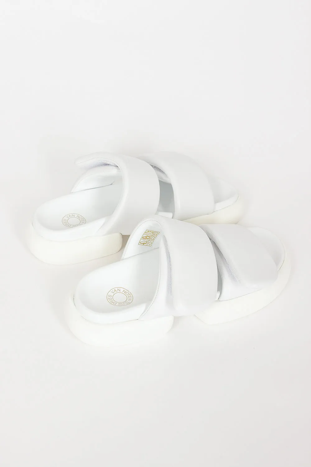 Padded Strap Sandals White