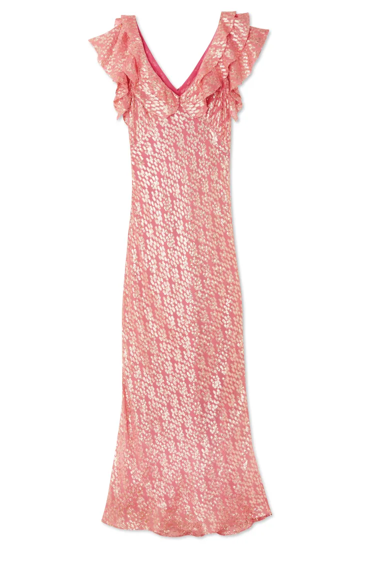 Pink Jacquard Tilda Dress