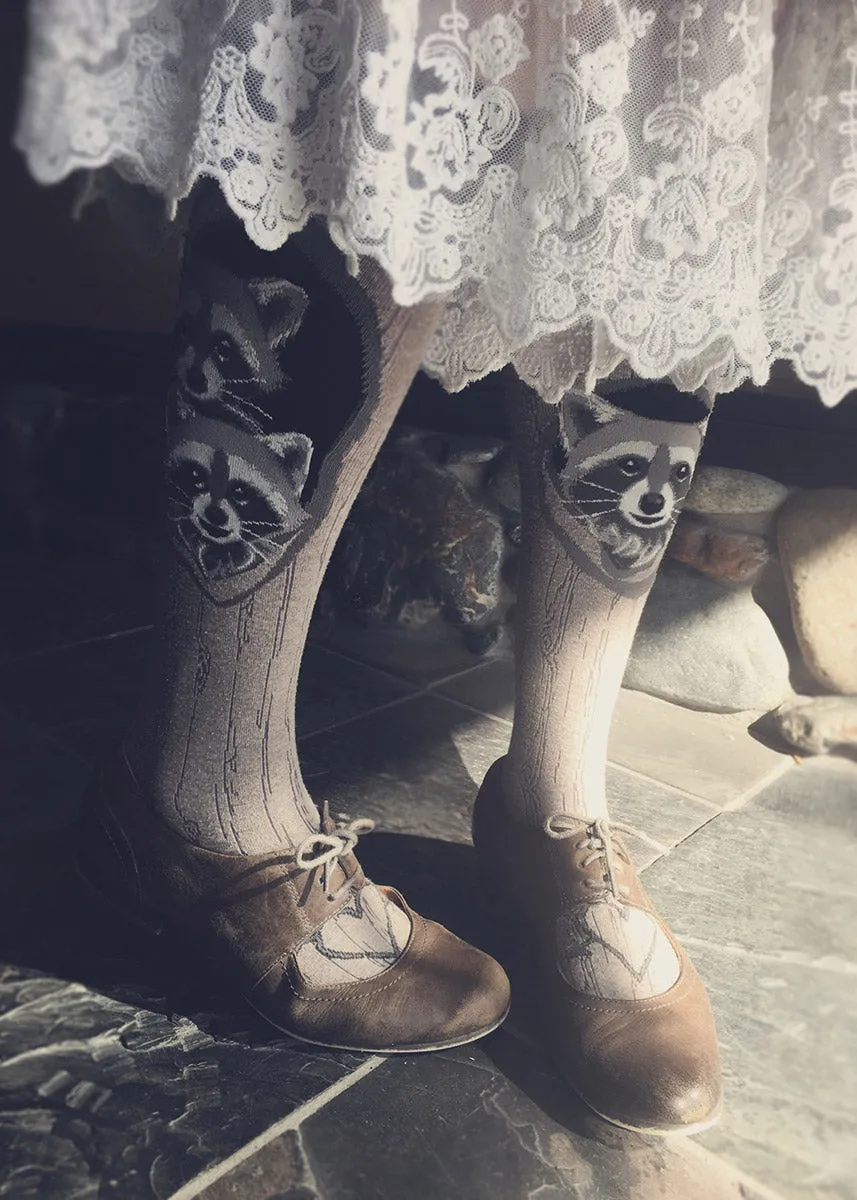 Raccoons' Den Knee Socks