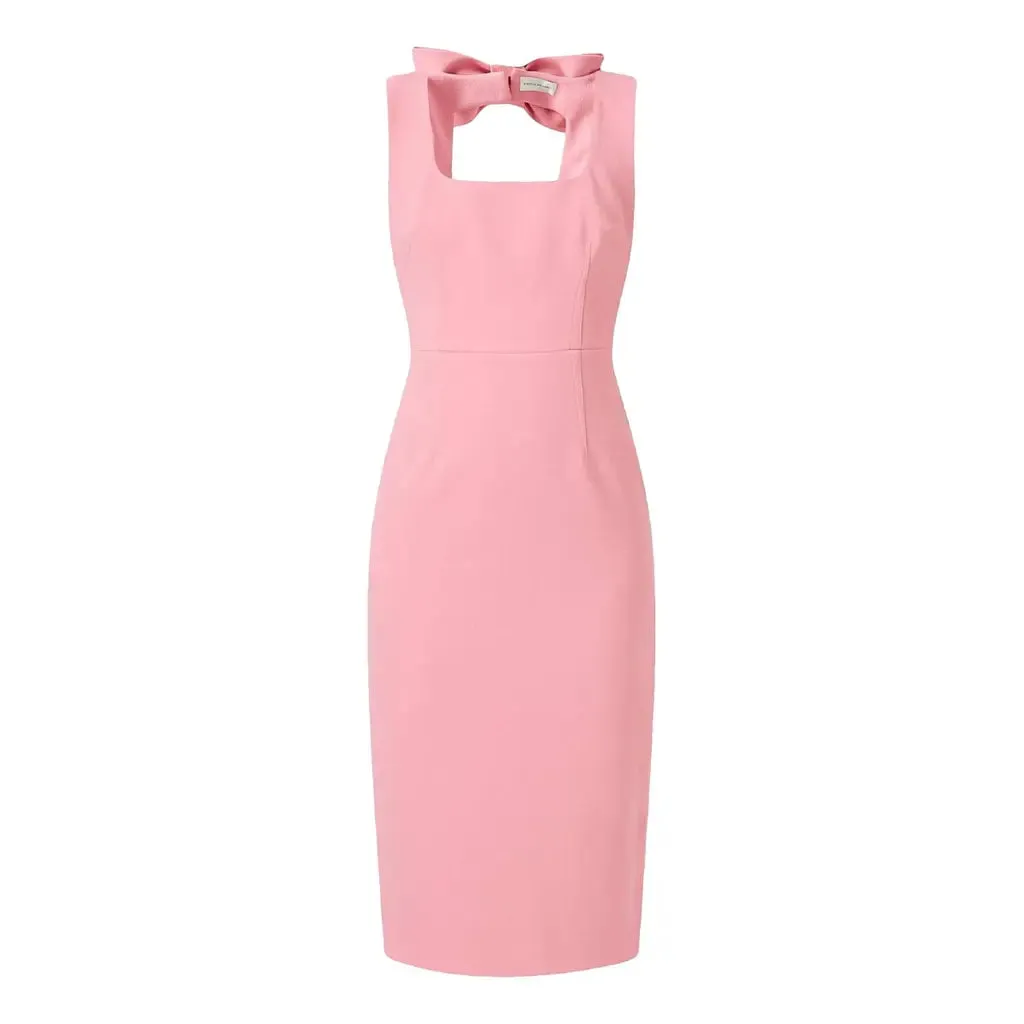 Rebecca Vallance Ally Bow-Embellished Midi