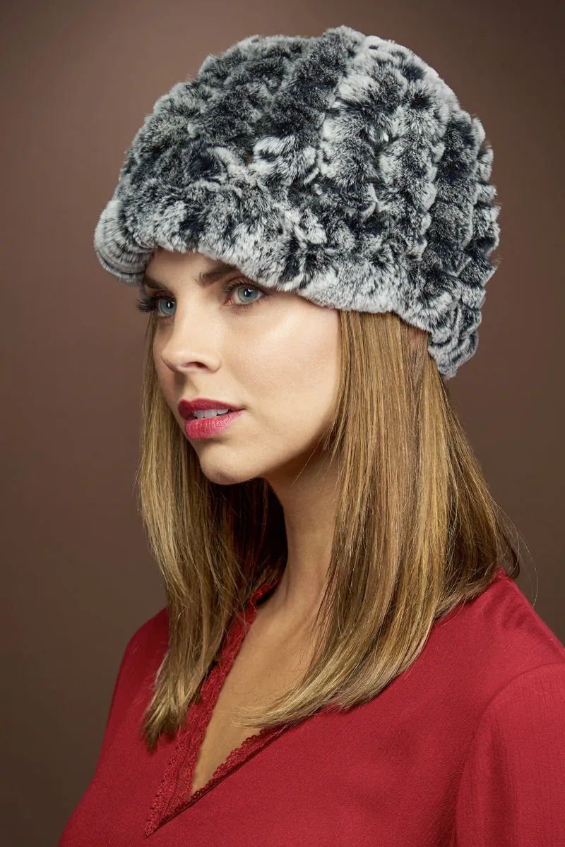 Rex Rabbit Knitted Fur Cap