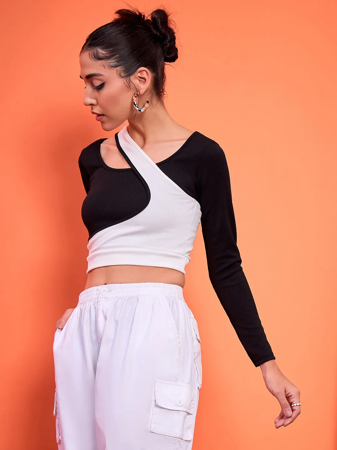 Stretchable Dual-Ribbed Top