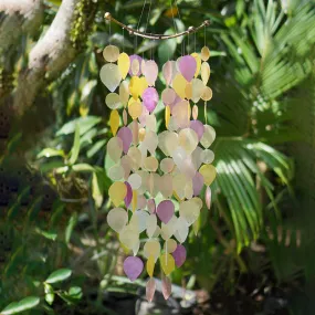 Sunrise Leaf Capiz Wind Chime