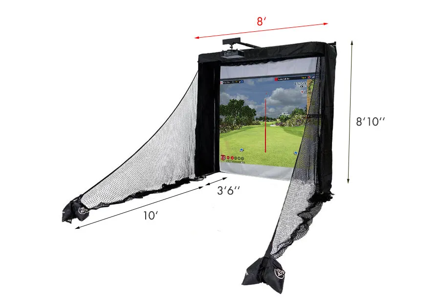 Swing Caddie SC4 Premium Golf Simulator Package