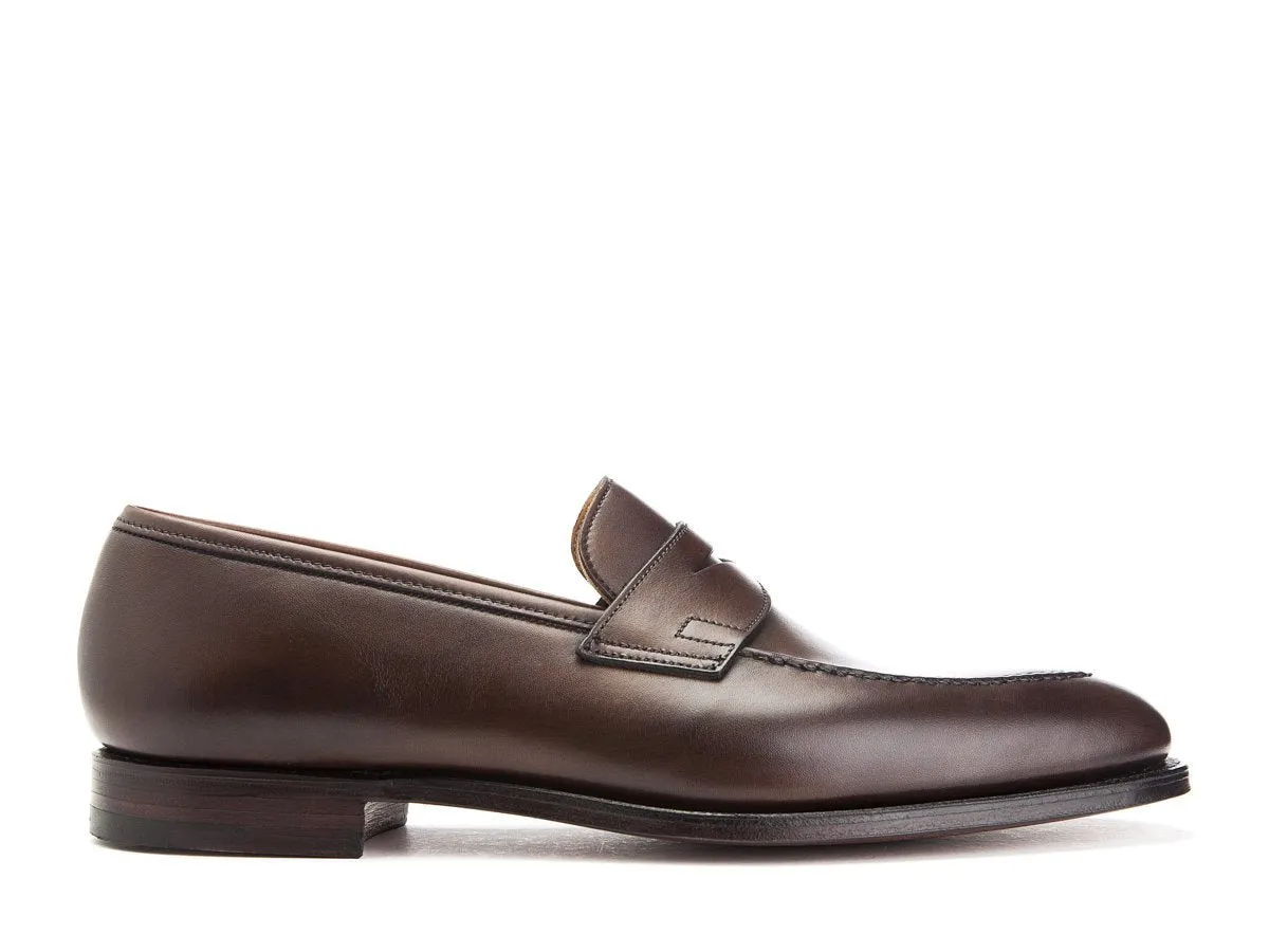 Sydney Dark Brown Burnished Calf